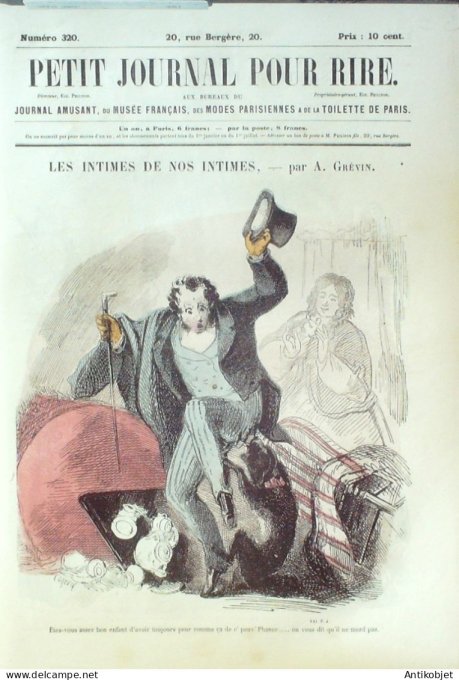 Petit journal pour Rire 1860 # 320 Les Artistes en voyage Emy