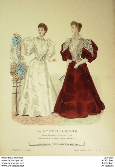 Gravure de mode Le Moniteur 1848 n°19