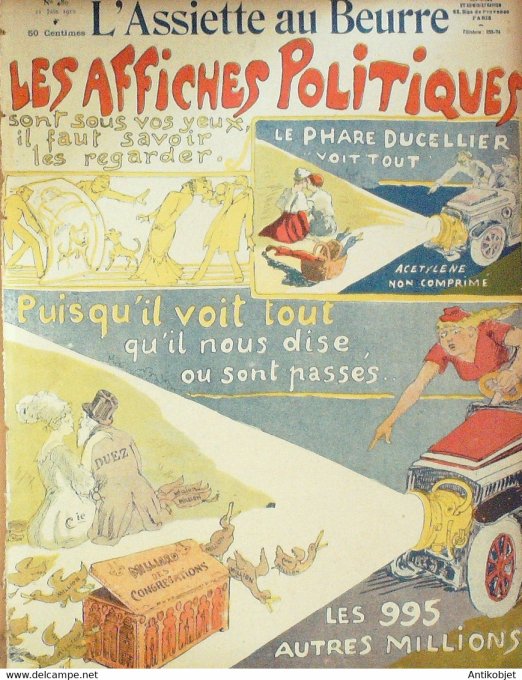 L'Assiette au beurre 1910 n°480 Les Affiches politiques Zyg Chu-Vu