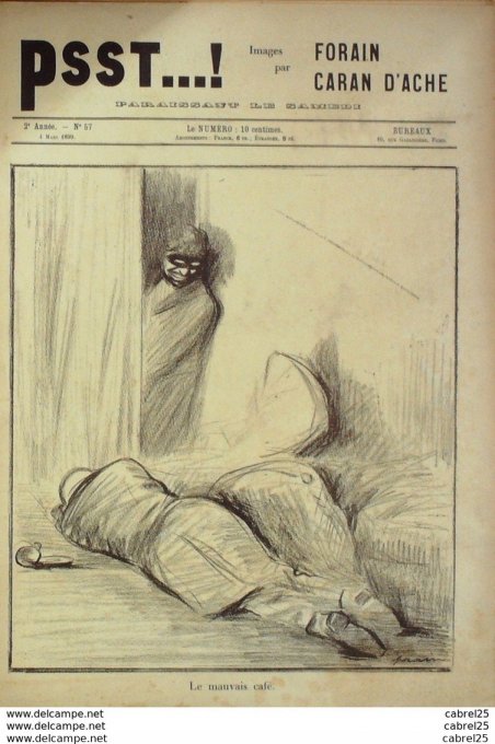 PSST 1899 n°57-Caran d'Ache,Forain-MARCHE à L'ELYSEE