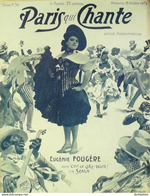 Paris qui chante 1903 n° 39 Fougère Mayol Severin Kerf Verena Clo d'Haly