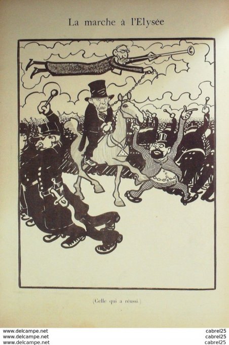 PSST 1899 n°57-Caran d'Ache,Forain-MARCHE à L'ELYSEE