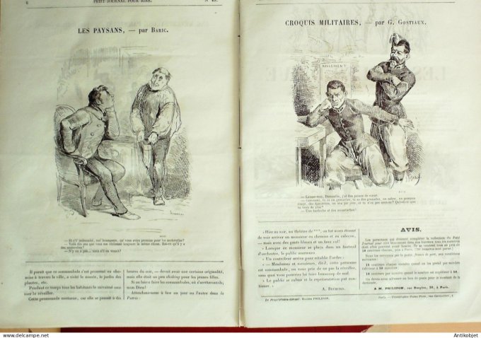 Petit journal pour Rire 1868 #   49 Une Metempsycose parisienne Bertall