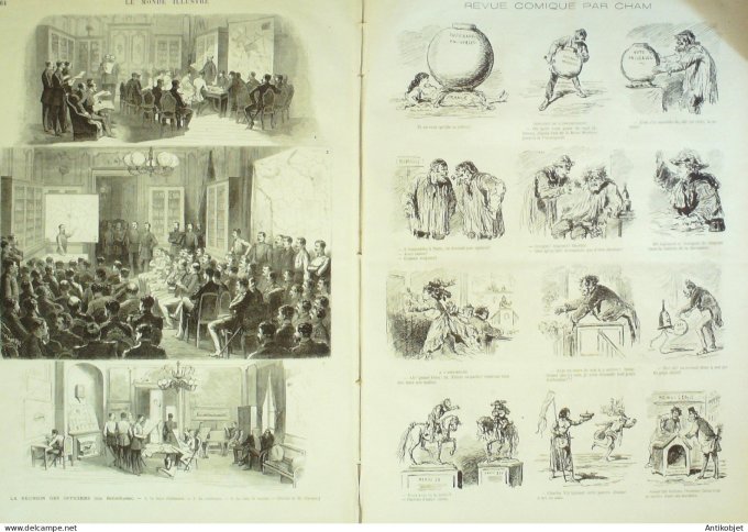 Le Monde illustré 1873 n°869 Cuba Santiago-de-Cuba Virginius Versailles (78) Procès Mal Bazaine