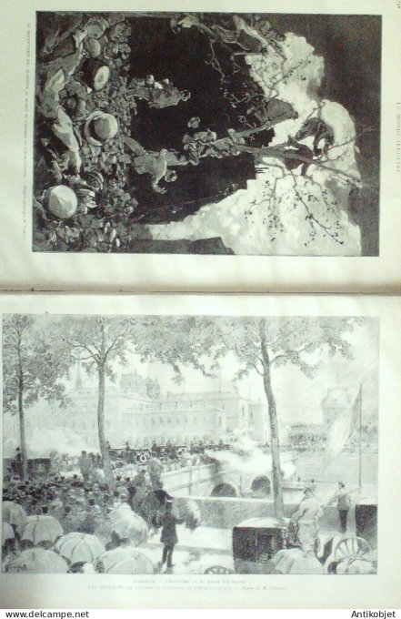 Le Monde illustré 1887 n°1576 Meudon (92) Rabelais Vincennes (94) nouveau ministère