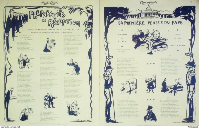 Paris qui chante 1903 n° 39 Fougère Mayol Severin Kerf Verena Clo d'Haly