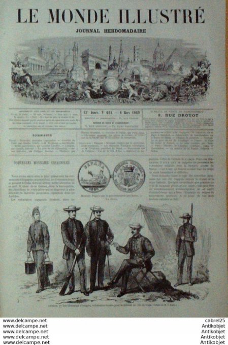 Le Monde illustré 1868 n°621 Siam Bangkok Me Nam Et Me Nam Hawaii Honolulu Matayo Kekuanaoa ??les Sa