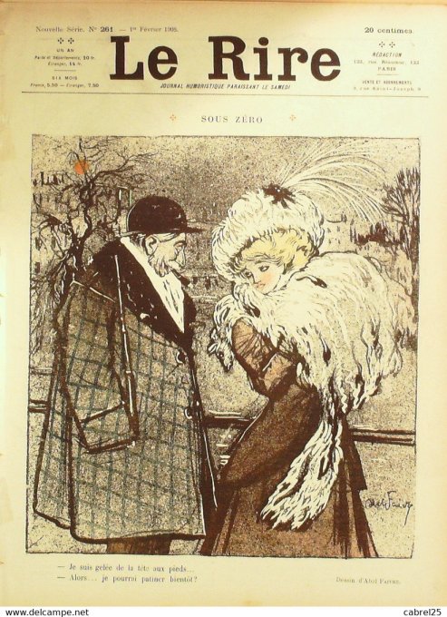 Le Rire 1908 n°261 Faivre Poulbot Hémard Fabiano Delaw Charly Florès Markous O'Galop