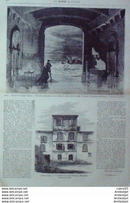 Le Monde illustré 1868 n°621 Siam Bangkok Me Nam Et Me Nam Hawaii Honolulu Matayo Kekuanaoa ??les Sa