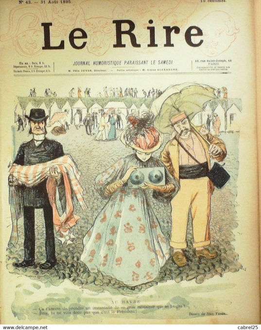 Le Rire 1895 n° 43 Veber Couturier Métivet Lutus Galco Blatter Schlaich