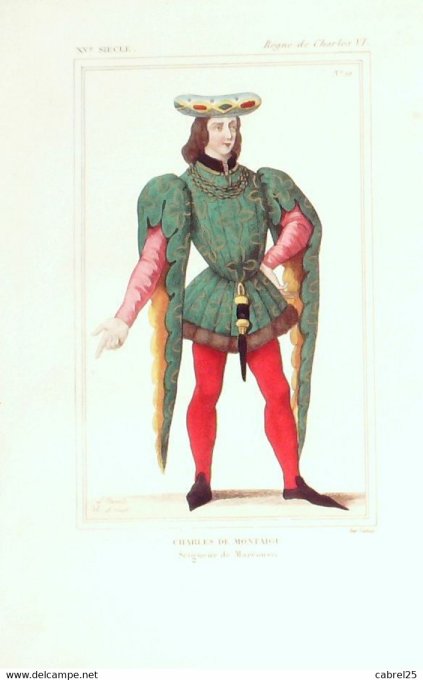 De Montaigu Charles Seigneur De Marcoussi 15ème 1852