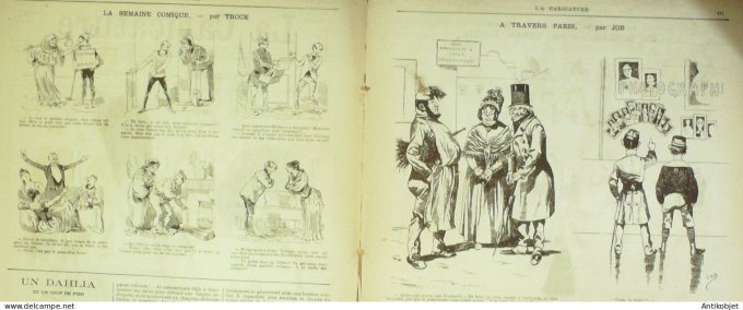 La Caricature 1885 #313 Londres Draner Georgette Sardou Sorel Caran d'Ache Loys