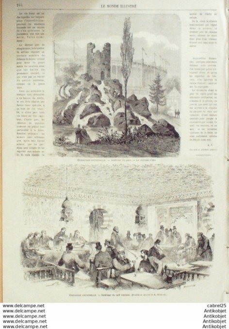 Le Monde illustré 1867 n°533 Egypte Tourneur Venezuela Ministère De La Marine Pierrefonds (60)