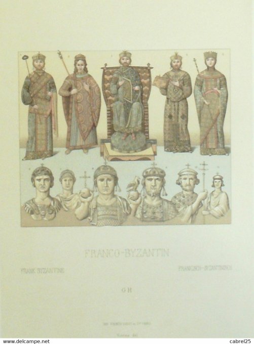 Portrait Byzantin JUSTINIRN II HERACLIUS CONSTANTIN V Empereur nicephore