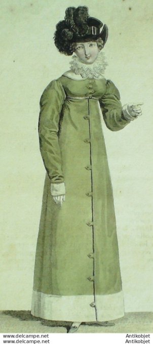 Costume Parisien 1815 # 1530 Redingote de velours