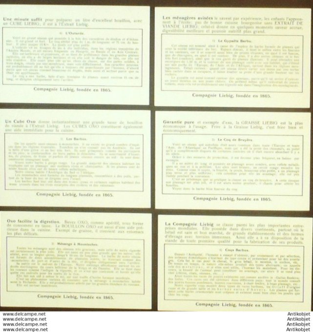 Chromo Liebig Sang 1408 Oiseaux barbus (1939)