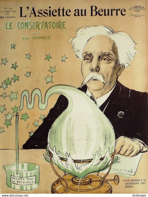 L'Assiette au beurre 1907 n°329 Le conservatoire Barcet