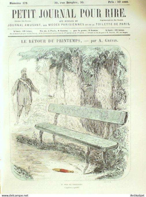 Petit journal pour Rire 1866 # 579 Au bal de l'Opera Grevin