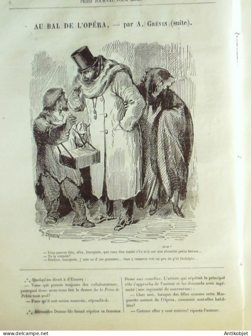 Petit journal pour Rire 1866 # 579 Au bal de l'Opera Grevin