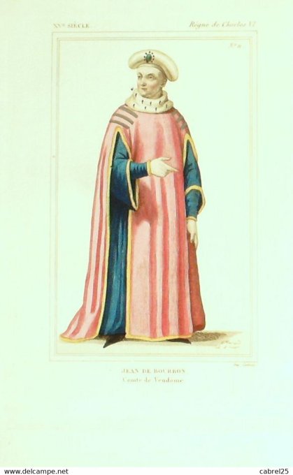 Bourbon Jean Comte De Vendome 15ème 1852