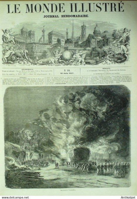 Le Monde illustré 1857 n° 10 Algérie Constantine Cherbourg (50) Bulgarie Pesth Havre (76)