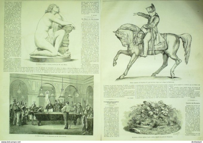 Le Monde illustré 1857 n° 10 Algérie Constantine Cherbourg (50) Bulgarie Pesth Havre (76)