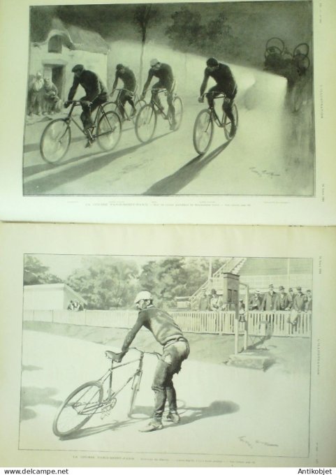 L'illustration 1901 n°3052 Paris-Brest course cycliste Ste-Anne-de-Palude (29)Etats-Unis grève de l'