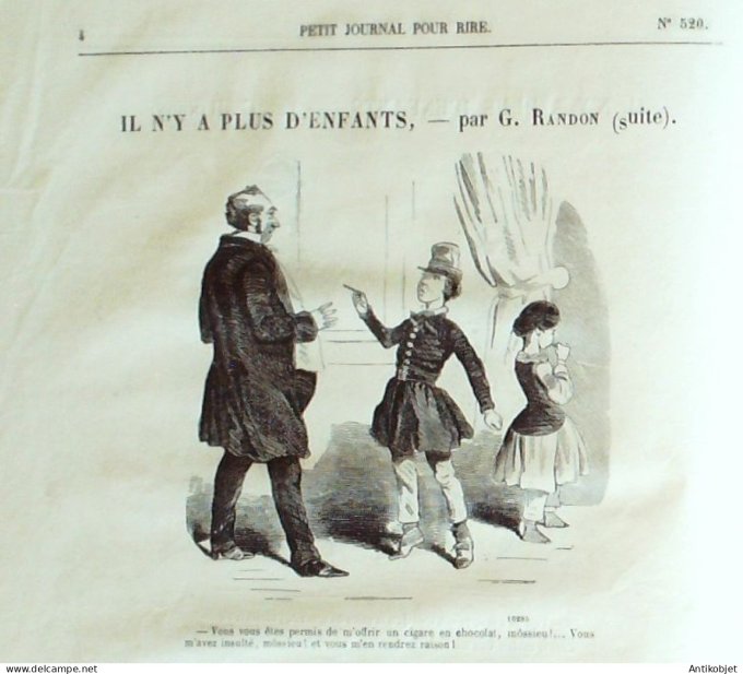 Petit journal pour Rire 1864 # 520 Meres d'Actrices Talin