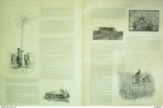 L'illustration 1901 n°3052 Paris-Brest course cycliste Ste-Anne-de-Palude (29)Etats-Unis grève de l'