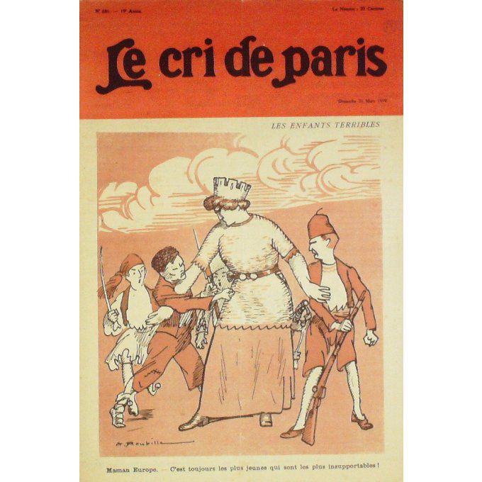 Le Cri de Paris 1910 n° 686 ROUBILLE PHILEMON BAUCIS BARON CLOOTS CHAPEAU GIBUS