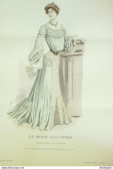 Gravure Mode illustree 1903 # 51 (Old Fashion plate) RARE