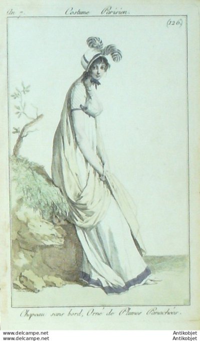 Les Modes parisiennes 1862 n°1022 Robes satin garni broderies et crêpe