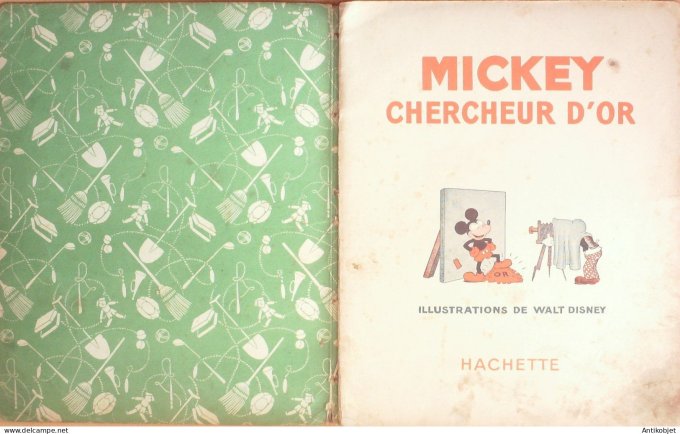 Walt Disney Mickey chercheur d'or Hachette #  6 Eo 1931