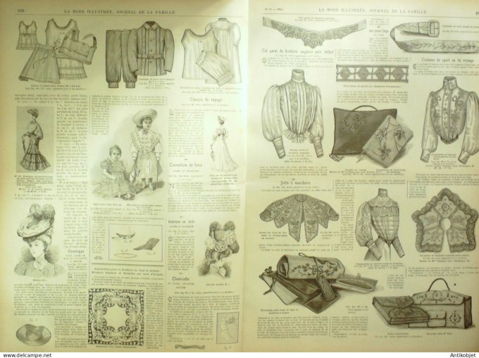 La Mode illustrée journal 1905 n° 20 Toilette de ville