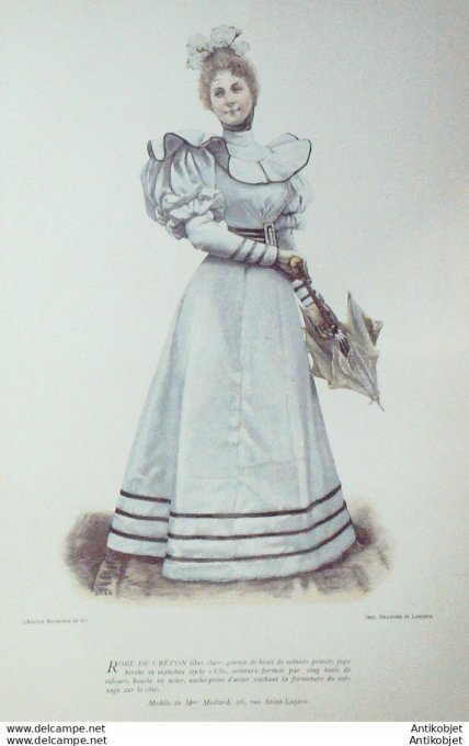 La Mode pratique 1893 # 26 Robe de crépon
