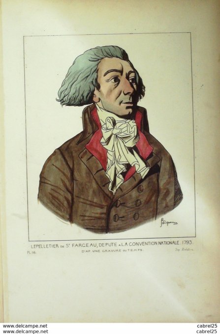 Lepelletier De St Fargeau Député A La Convention Nationale En 1793