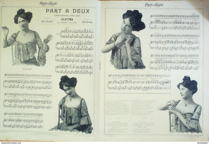 Paris qui chante 1904 n°101 Fragson Carjol Nelson Down Electra Simon-Girard