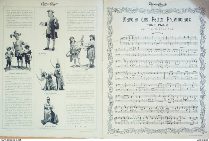 Paris qui chante 1904 n°101 Fragson Carjol Nelson Down Electra Simon-Girard