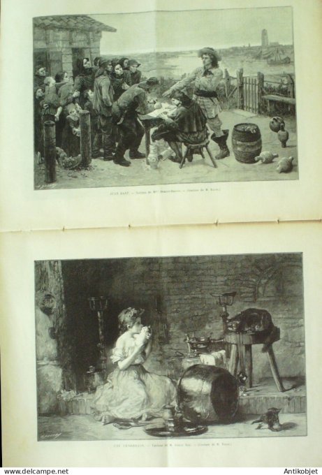 Le Monde illustré 1894 n°1936 Authie (62) Maroc fantasia Tinteniac (35)