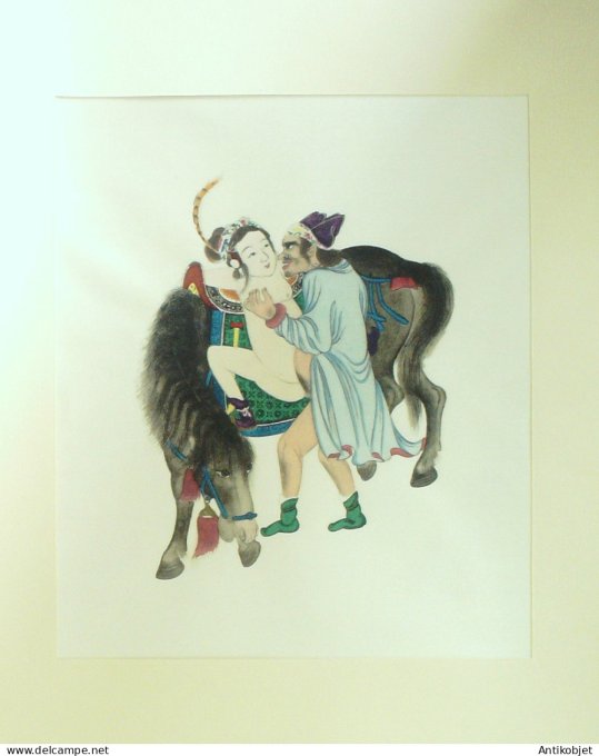 Estampe Chinoise scène cirque de Pékin 2