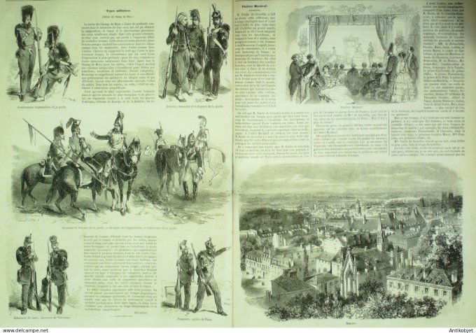 Le Monde illustré 1857 n°  5  Maximilien II roi de Bavière Duc Constantin George Sand