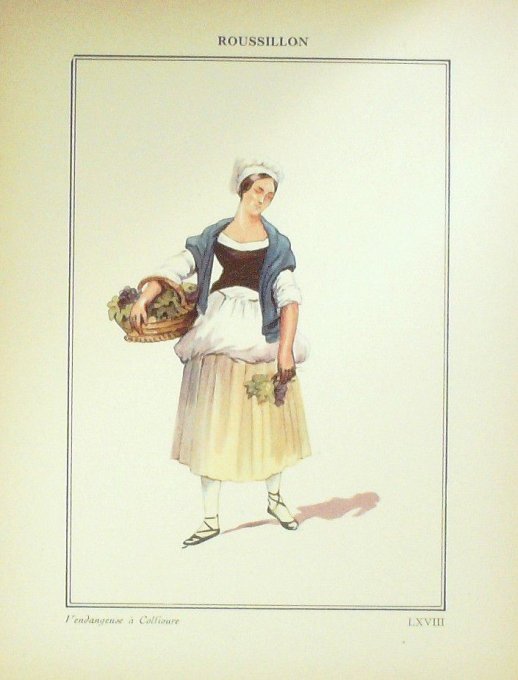 Auvergne-Rhône-Alpes Roussillon Collioure Vendangeuse 1920