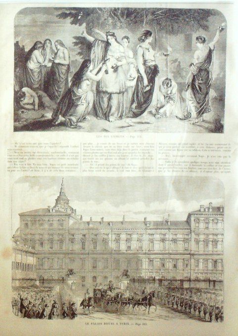 L'Univers illustré 1859 #  68 Turin oeuvre L'abreuvoir gal Forey dix vierges