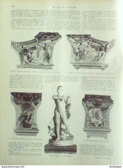 Le Monde illustré 1898 n°2159 Bret Douarnenez (29) Chateaubriand Ste-Suzanne Mezangers (53) île de S