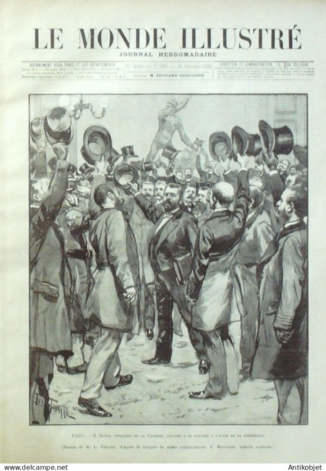 Le Monde illustré 1893 n°1916 Barcelone Anvers Madagascar Fahavalo Brésil Rio-de-Janeiro Aquidaban