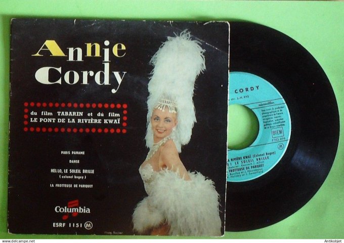 Cordy Annie 45T EP Paris Paname 1958