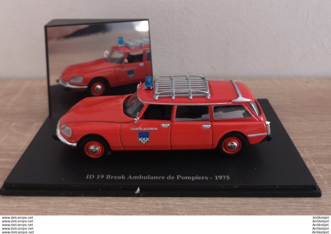 Citroen ID Break Ambulance ce Pompiers 1:43 1975 Coffret