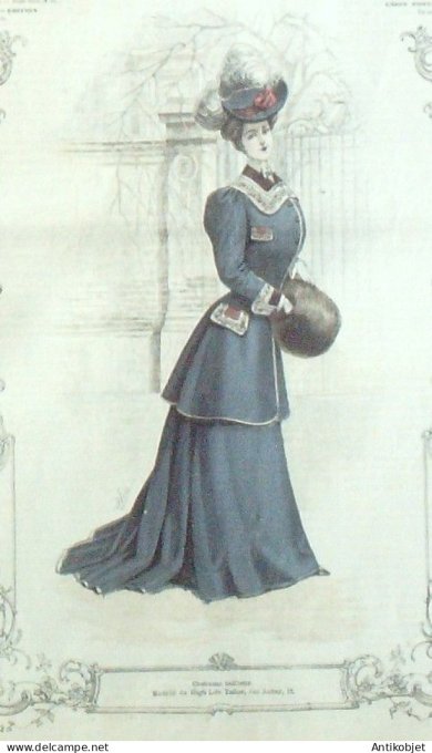 La Mode illustrée journal 1905 n° 47 Costume tailleur