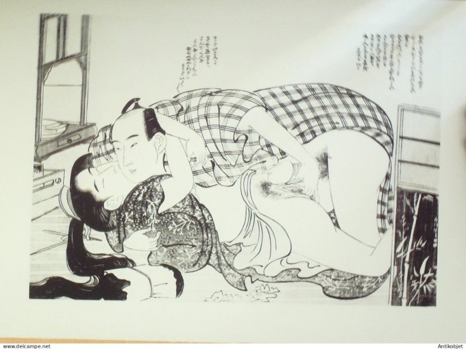 Estampe Japonaise scène érotique (Katsubika Hokusaï 1760-1849)