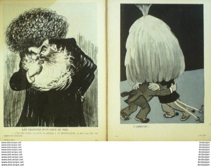 L'Assiette au beurre 1904 # 160 Loubet a Rome Camara blanc